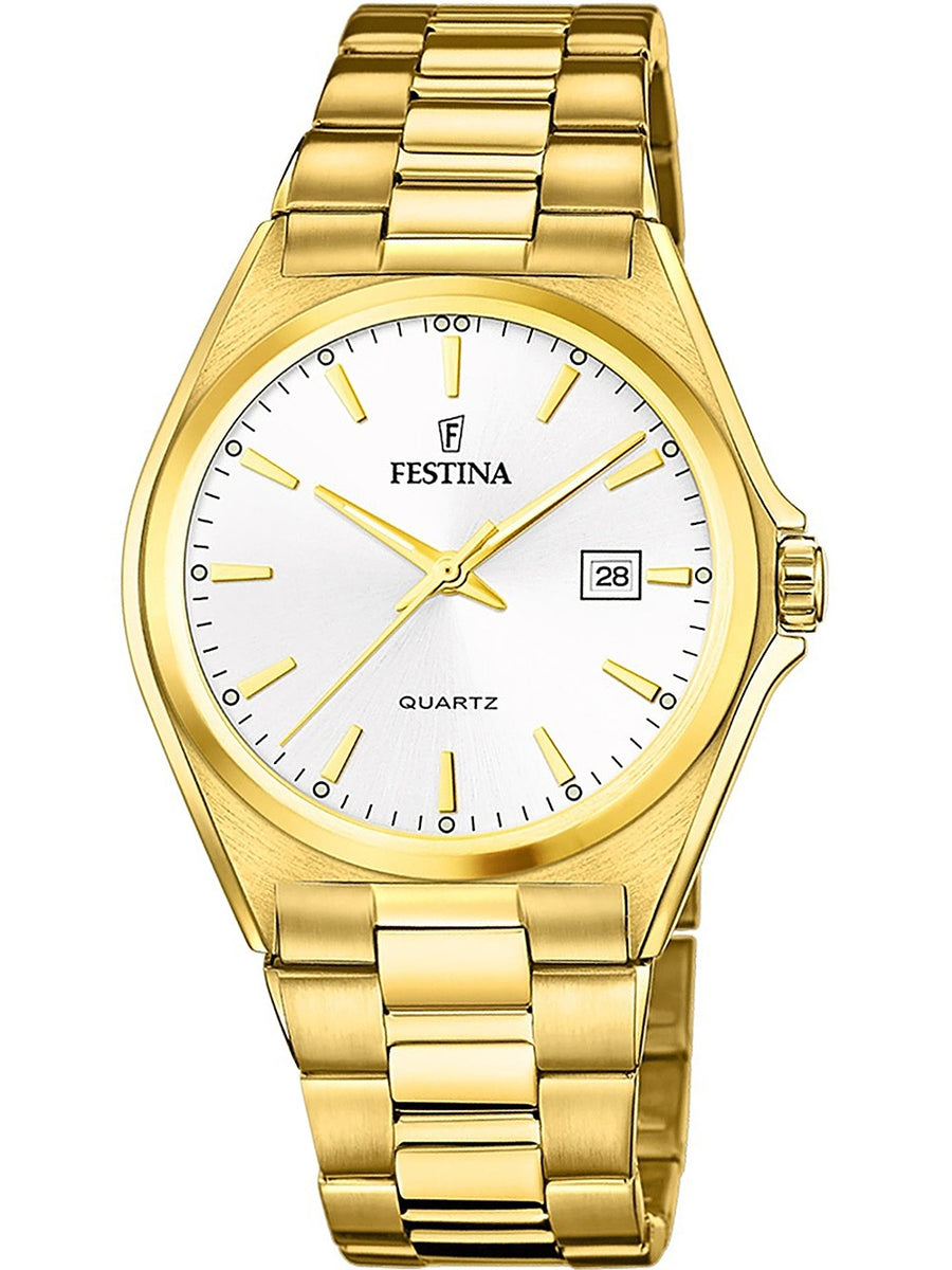 FESTINA WATCHES Mod. F20555/2 F20555_2 Date Armbanduhr 40 mm Gold