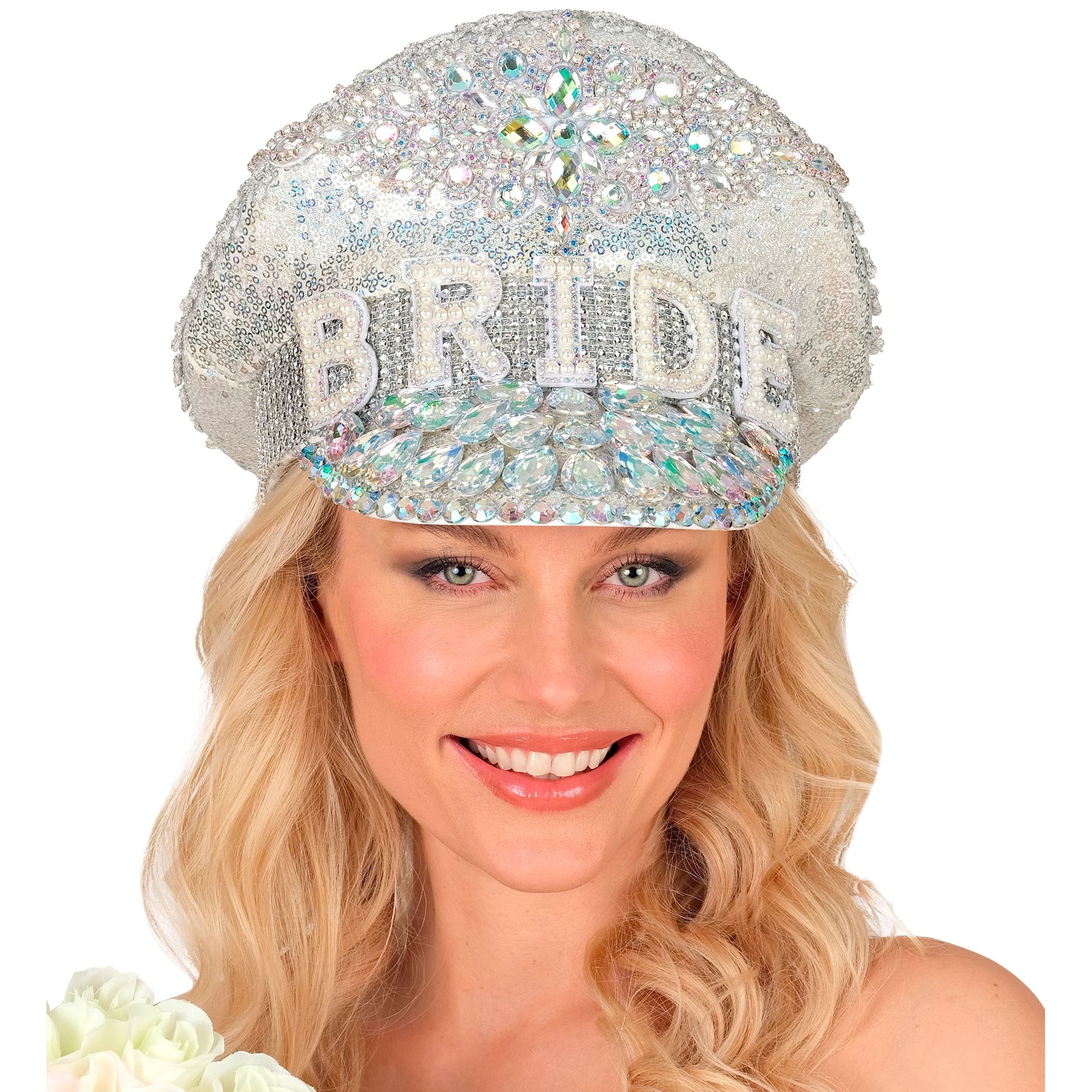 "FESTIVAL KAPPE BRIDE MIT SILBERNEN GLITZERSTEINEN" – Ansicht 5