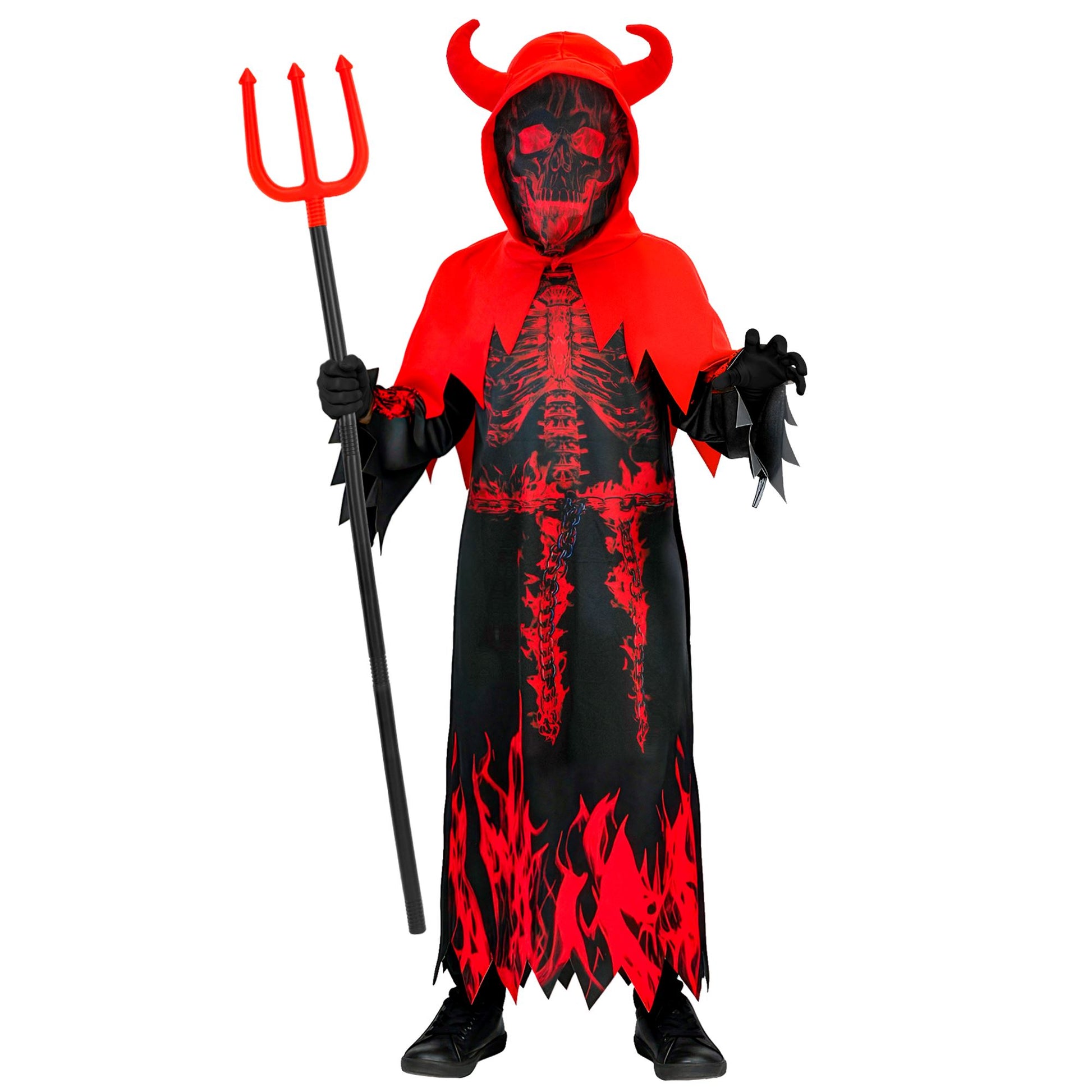 "FEUER DÄMON" (Robe, Umhang mit Kapuze) – Ansicht 3