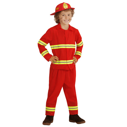 "FEUERWEHRMANN" (Jacke, Hose, Helm) – Vorderansicht