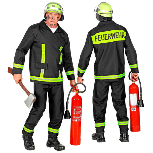 "FEUERWEHRMANN" (Jacke, Hose) – Vorderansicht