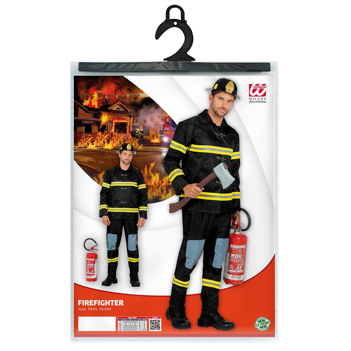 "FEUERWEHRMANN" (Oberteil, Hose, Helm) – Ansicht 5