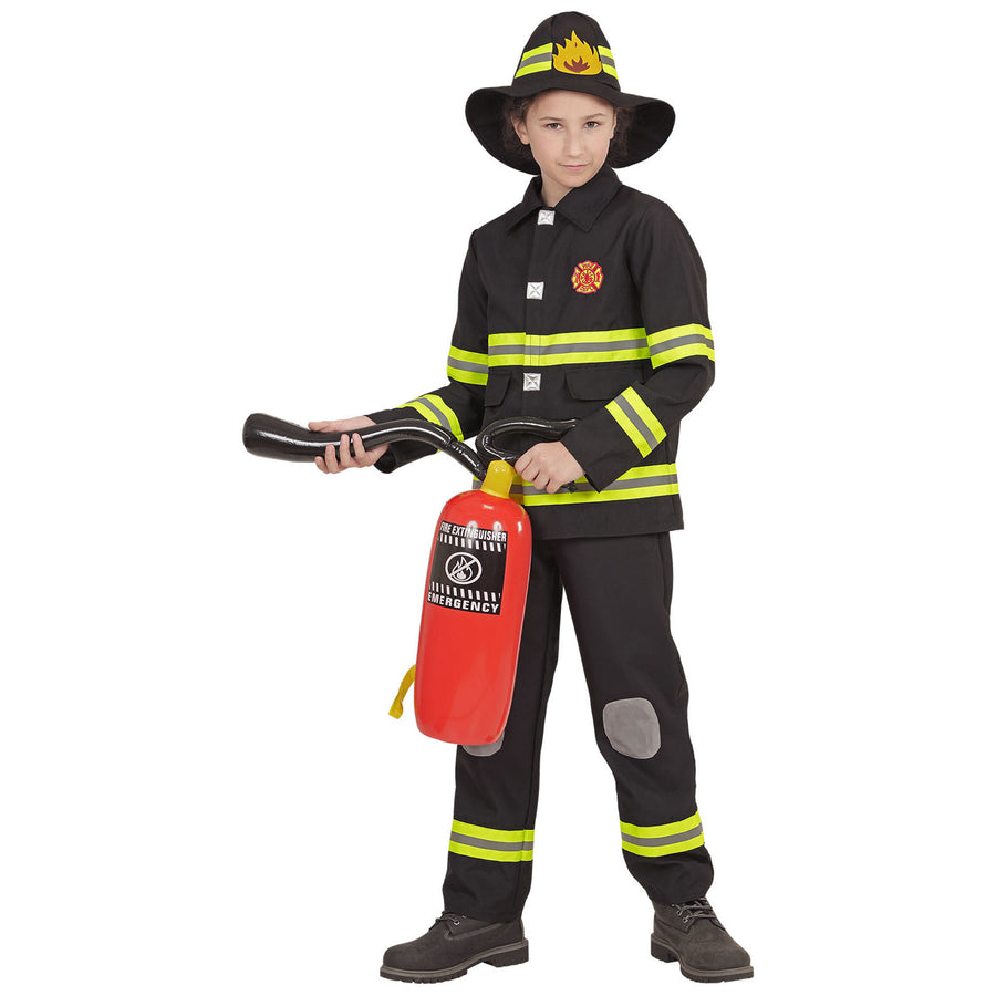 "FEUERWEHRMANN" (Oberteil, Hose, Helm) – Vorderansicht