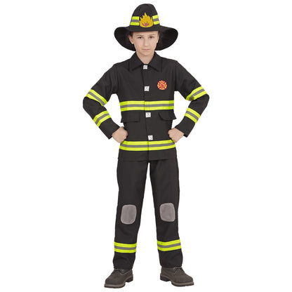 "FEUERWEHRMANN" (Oberteil, Hose, Helm) – Detailansicht
