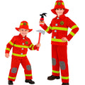 "FEUERWEHRMANN" (Oberteil, Hose, Hut) – Vorderansicht