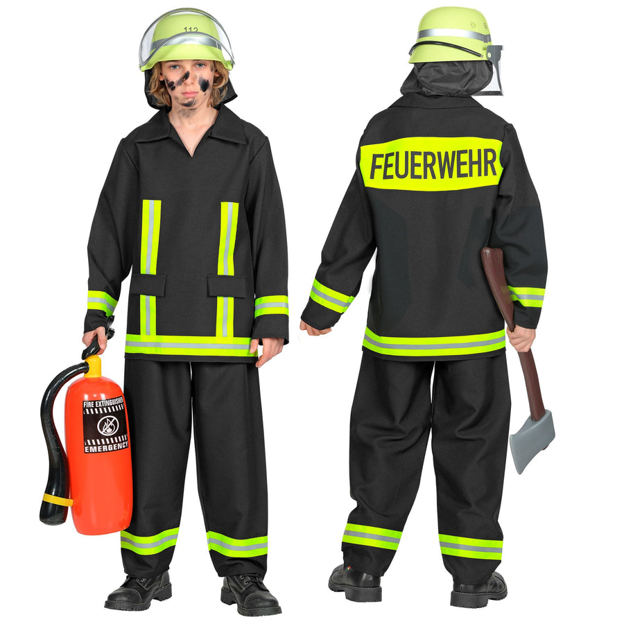 "FEUERWEHRMANN" (Oberteil, Hose) – Vorderansicht