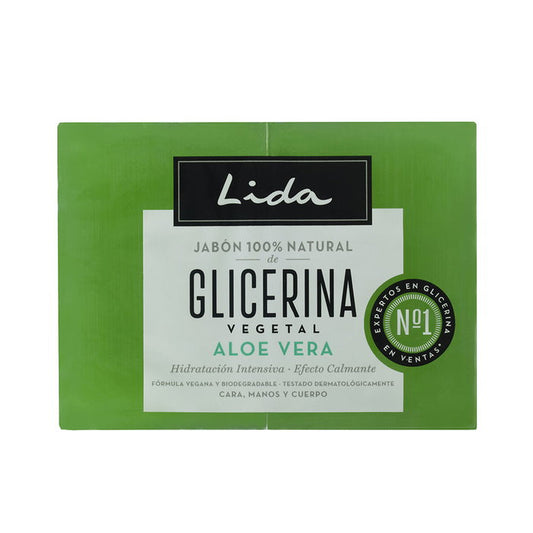 LIDA LIDA Seife 100% natürlich mit Glycerin und Aloe Vera 2 Stück à 125 g Kosmetik