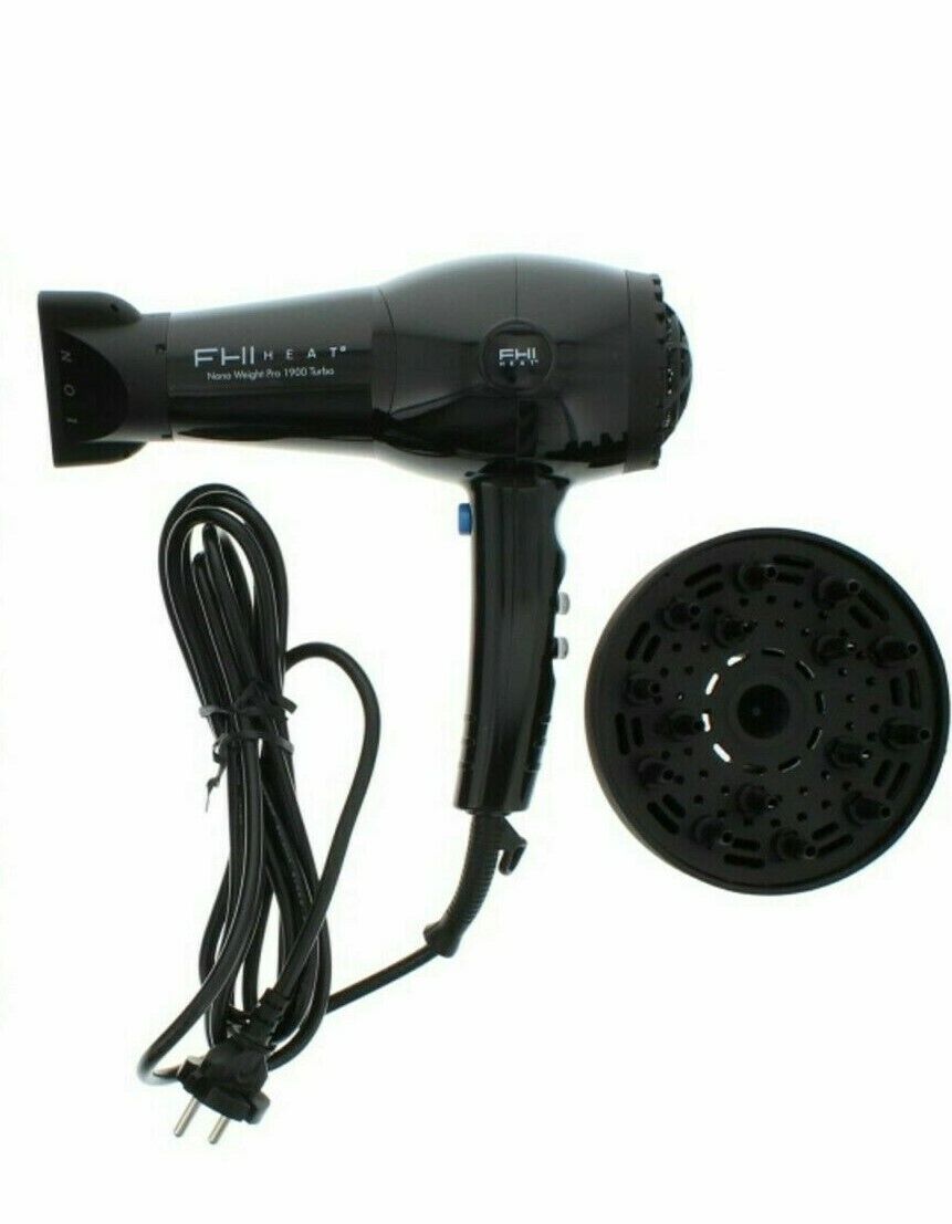 FHI Heat, Nano Weight Pro 1900 Turbo, Elektrischer Haartrockner, Schwarz