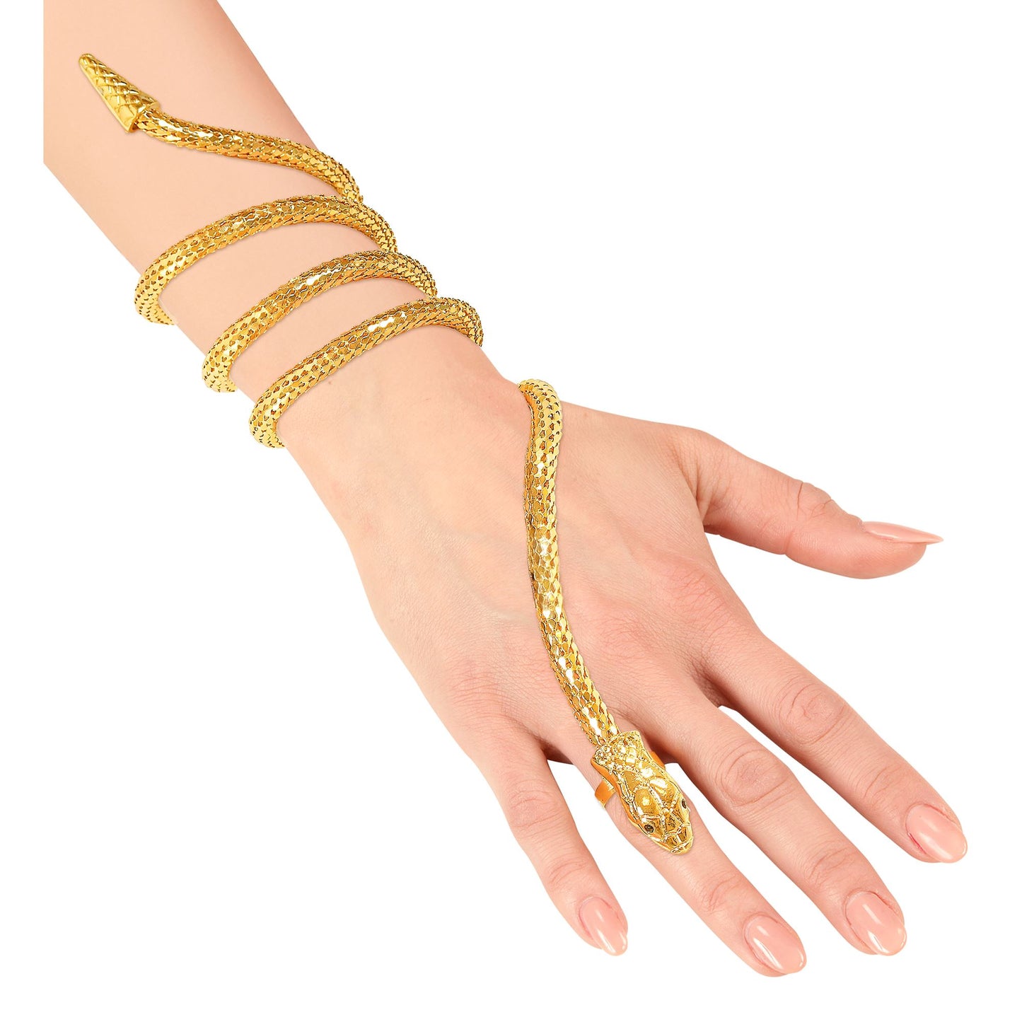 "FINGERARMBAND GOLDENE SCHLANGE" – Detailansicht