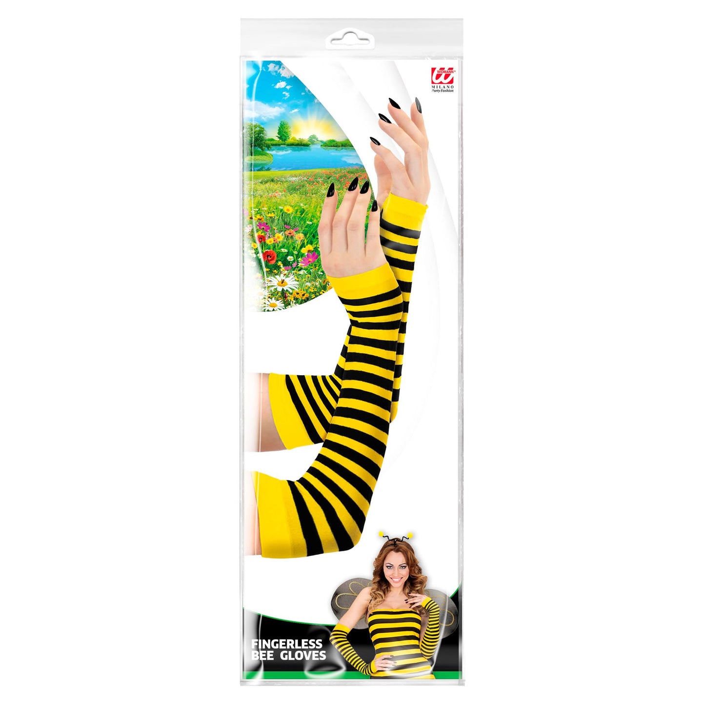 "FINGERLOSE HANDSCHUHE BIENE - 33 cm" – Detailansicht