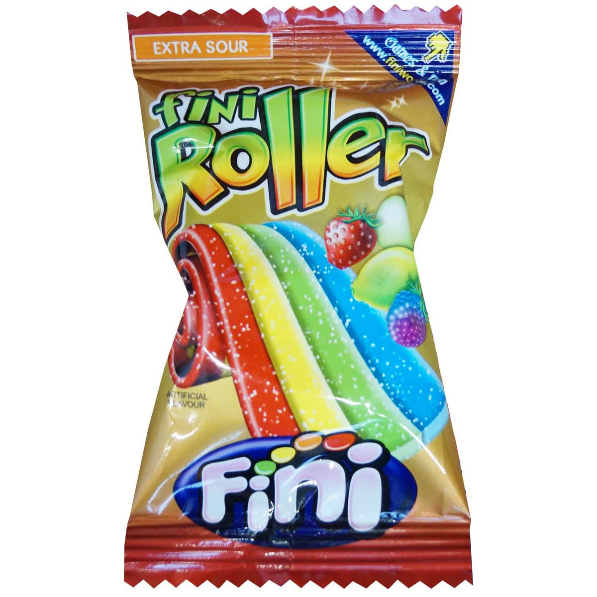 Fini Roller Extra Sour Fruchtgummi Rolle 40x20g Packung