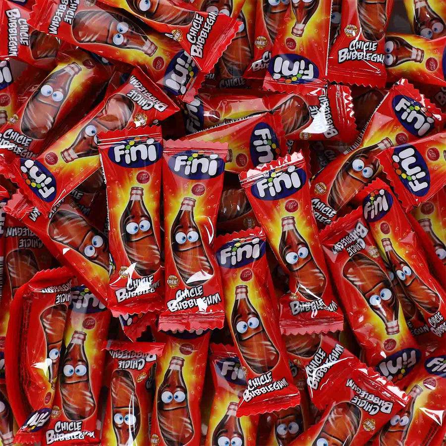 Fini Cola Bottles Bubble Gum 200er Kaugummi Thekendisplay – Detailansicht