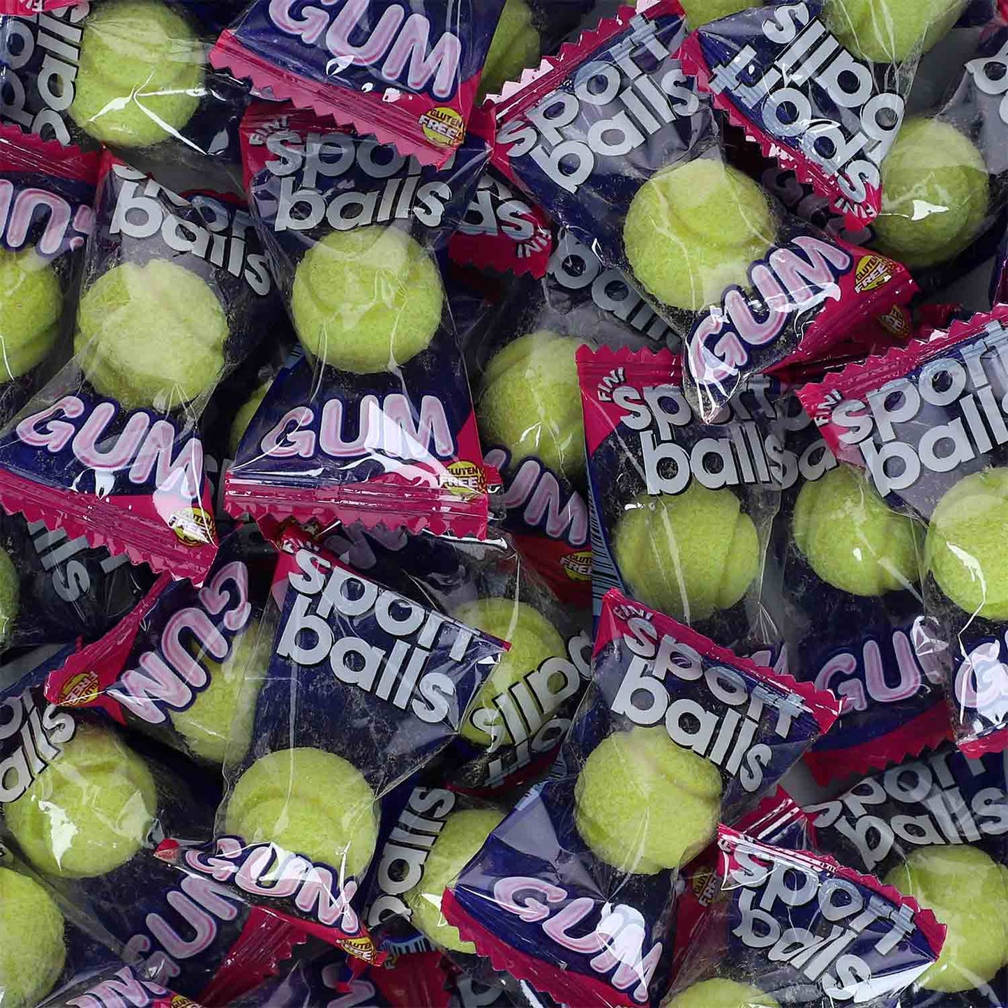 Fini Tennis Balls Bubble Gum 200er – Detailansicht