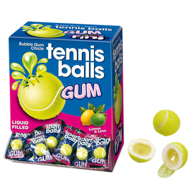 Fini Tennis Balls Bubble Gum 200er – Seitenansicht
