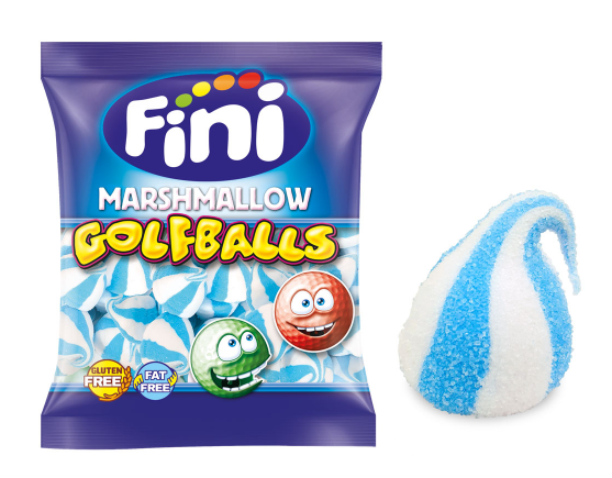 Fini Raspberry Elf Hat Marshmallows 1 kg in Blautönen
