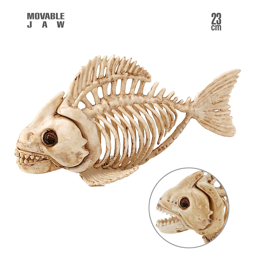"FISCH SKELETT" 23 cm – Vorderansicht