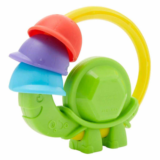 Fisher Price Fisher Price, Turtle Clacker, Rasseln mit Beißspielzeug 2-in-1, Unisex, 3+ monate Regular