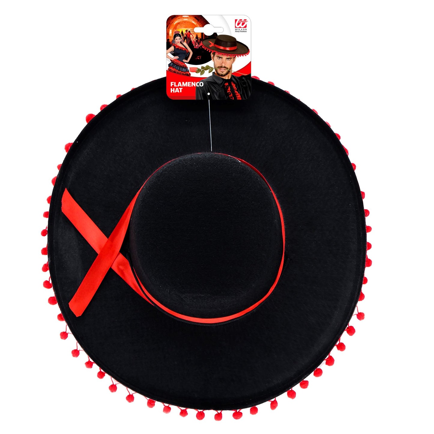 "FLAMENCO HUT" aus Filz – Detailansicht