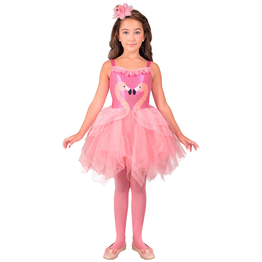 "FLAMINGO" (Kleid mit Tutu, Haarreif) – Detailansicht