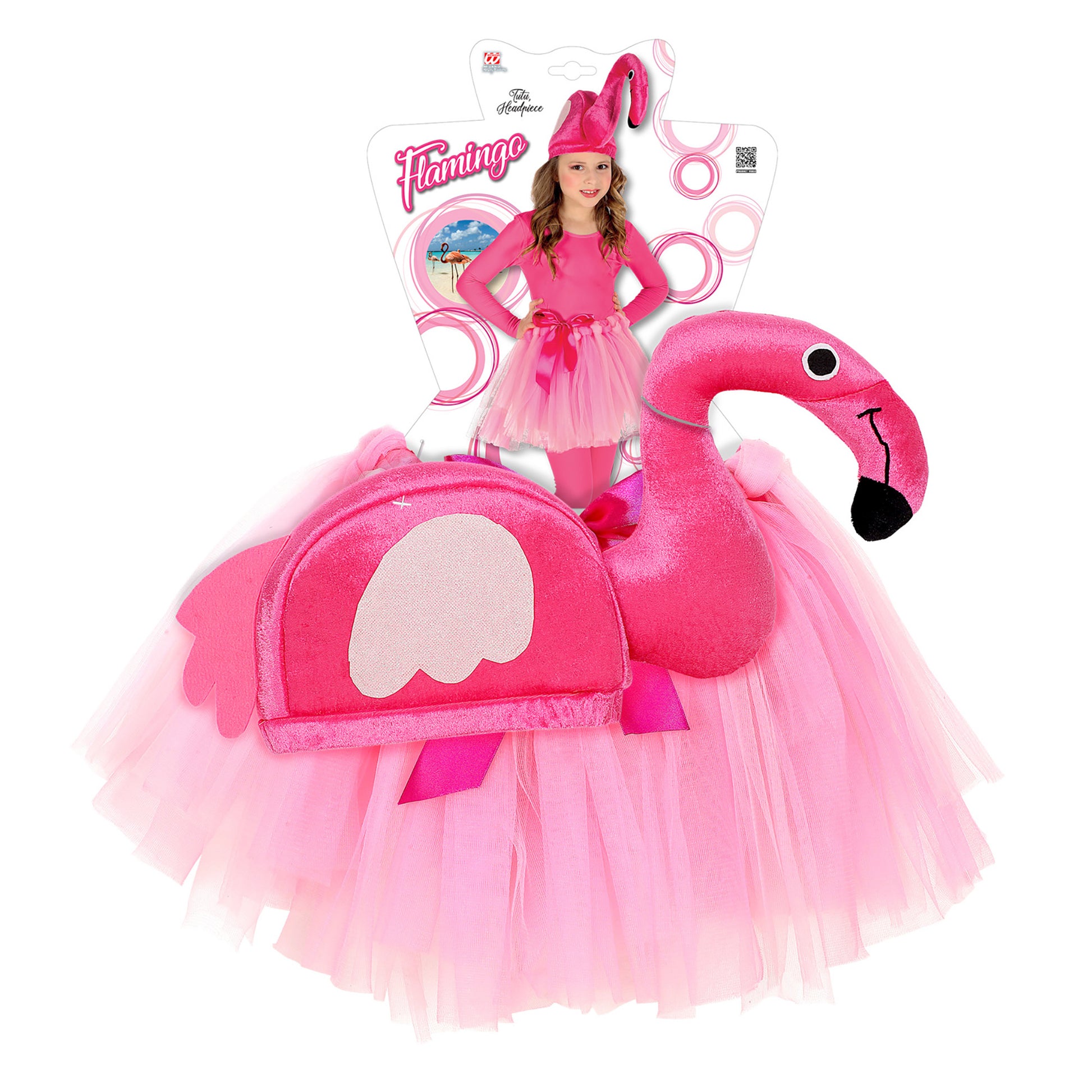 "FLAMINGO" (Tutu, Kopfbedeckung) – Detailansicht
