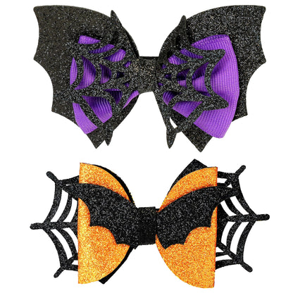 "FLEDERMAUS / SPINNEN HAARSPANGE" Kindergröße - 2 Modelle sortiert – Vorderansicht