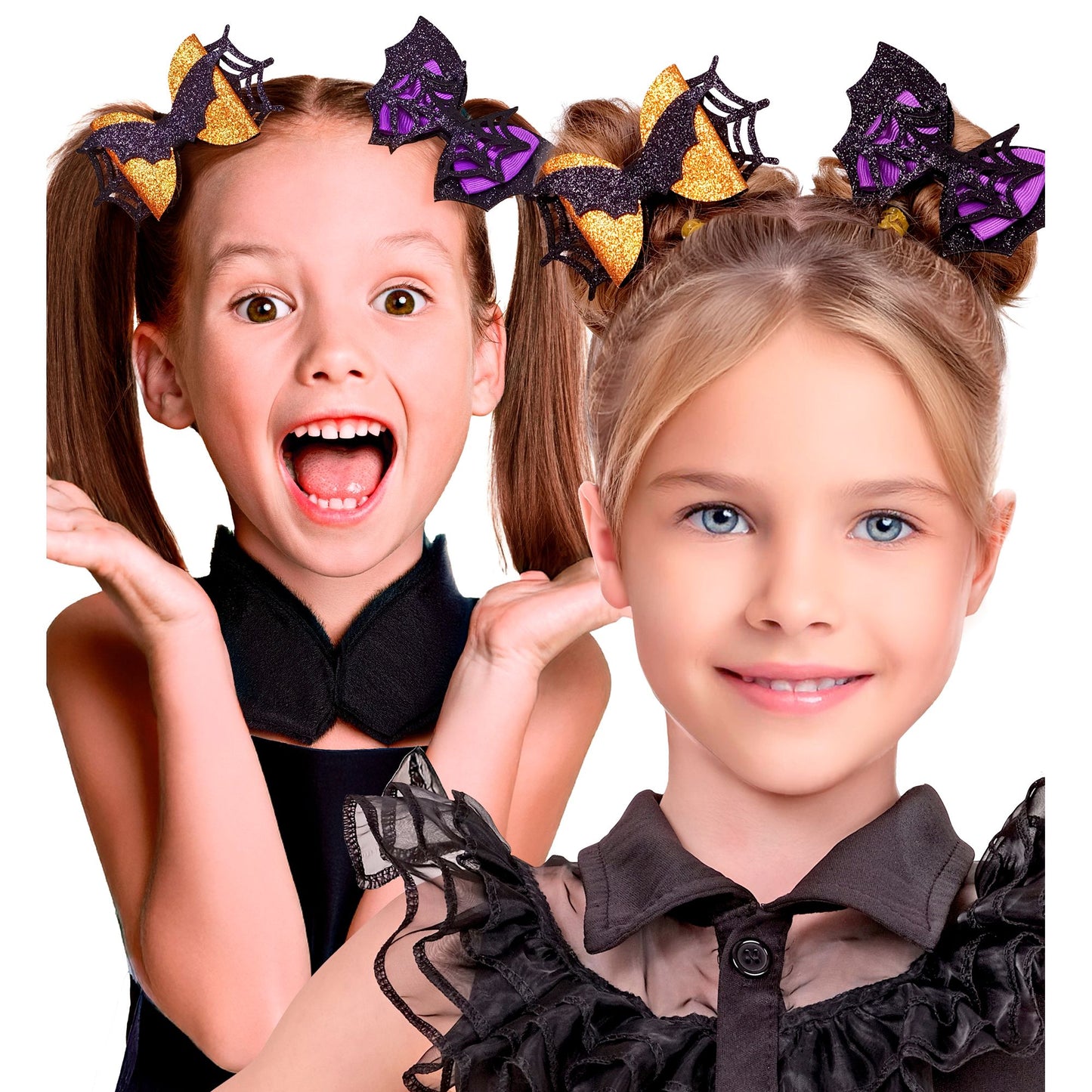 "FLEDERMAUS / SPINNEN HAARSPANGE" Kindergröße - 2 Modelle sortiert – Ansicht 4