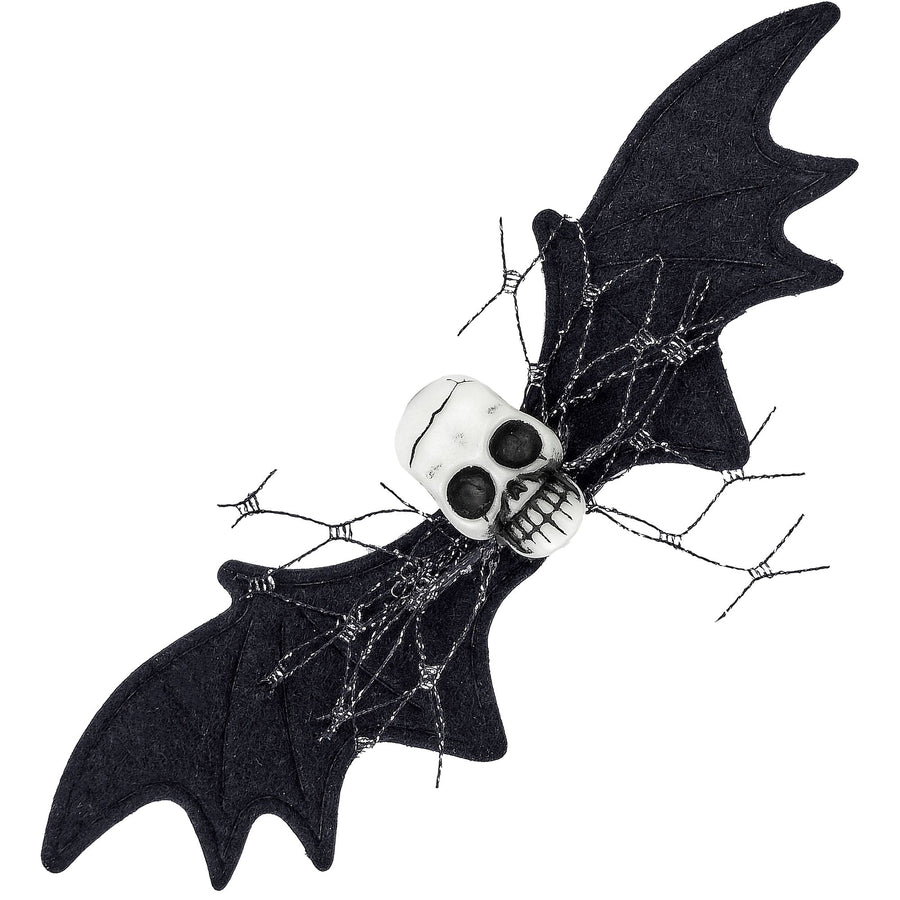 "FLEDERMAUS TOTENKOPF HAARSPANGE" Kindergröße – Vorderansicht