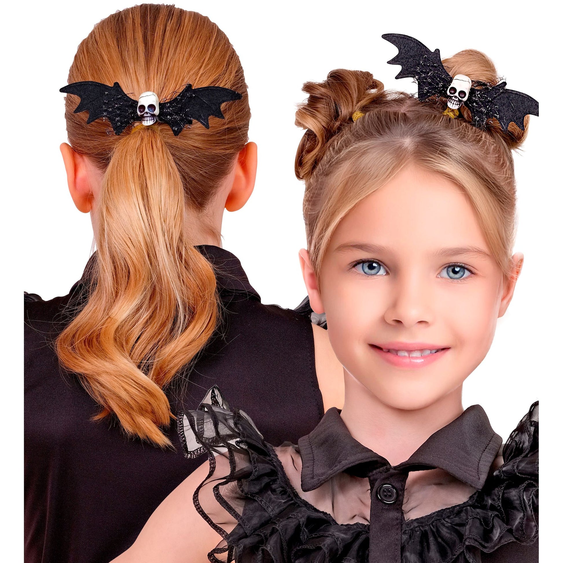 "FLEDERMAUS TOTENKOPF HAARSPANGE" Kindergröße – Ansicht 10