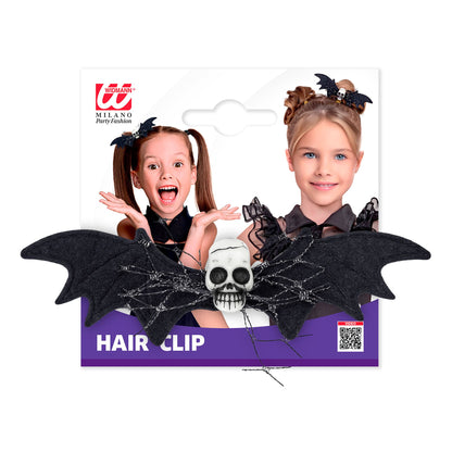 "FLEDERMAUS TOTENKOPF HAARSPANGE" Kindergröße – Ansicht 3