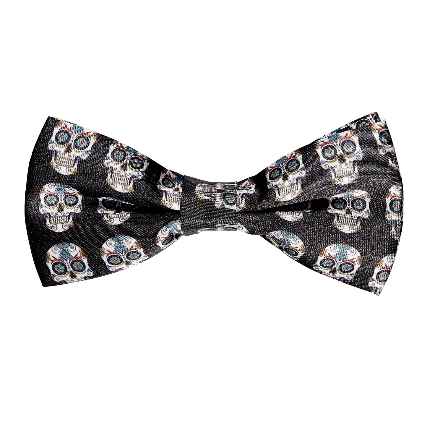 "FLIEGE DIA DE LOS MUERTOS" regulierbar - Satin – Vorderansicht