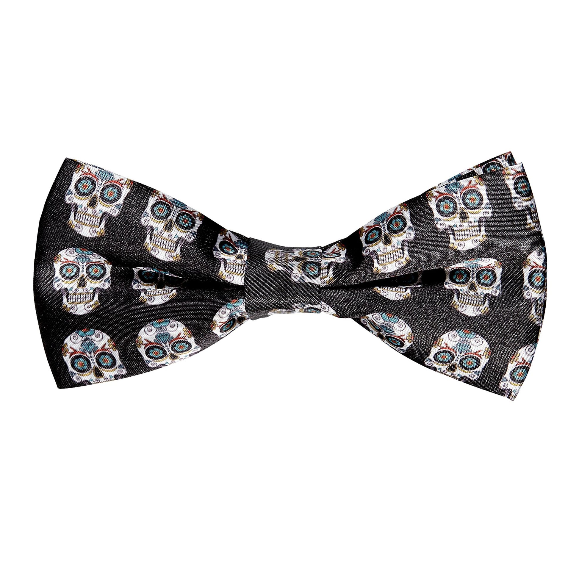 "FLIEGE DIA DE LOS MUERTOS" regulierbar - Satin – Vorderansicht