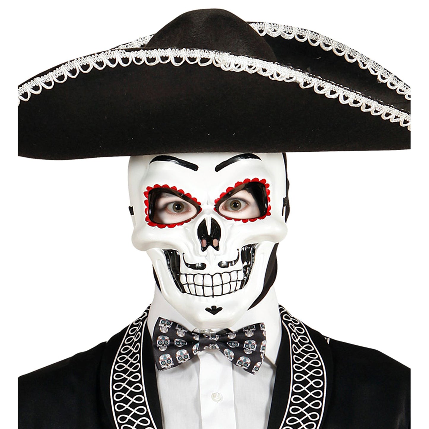 "FLIEGE DIA DE LOS MUERTOS" regulierbar - Satin – Ansicht 3