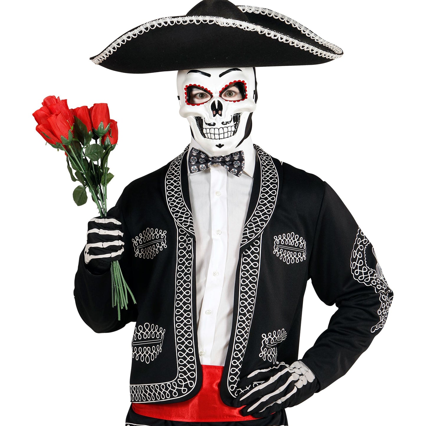 "FLIEGE DIA DE LOS MUERTOS" regulierbar - Satin – Ansicht 4