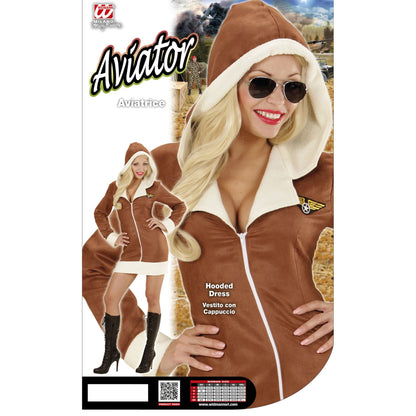 "FLIEGERIN" (Kleid mit Kapuze) – Ansicht 4