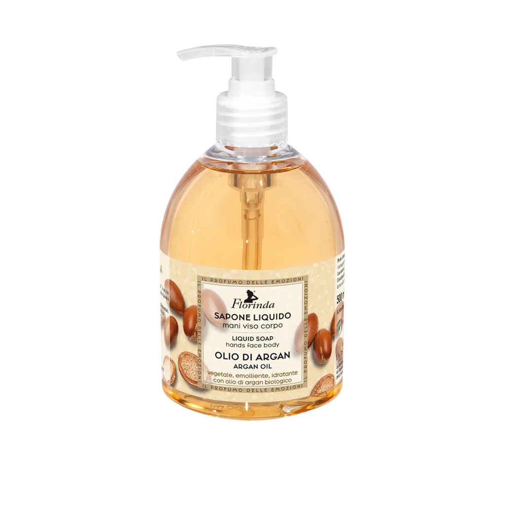 Florinda, Argan Oil, Cleansing & Softening, Flüssigseife, Hands & Face & Body, 500 ml