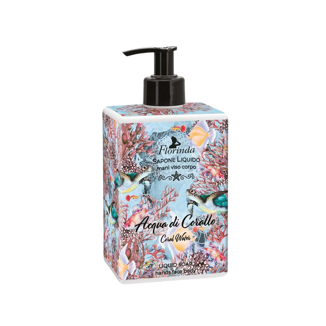 Florinda, Coral Water, Cleansing & Softening, Flüssigseife, Hands & Face & Body, 500 ml