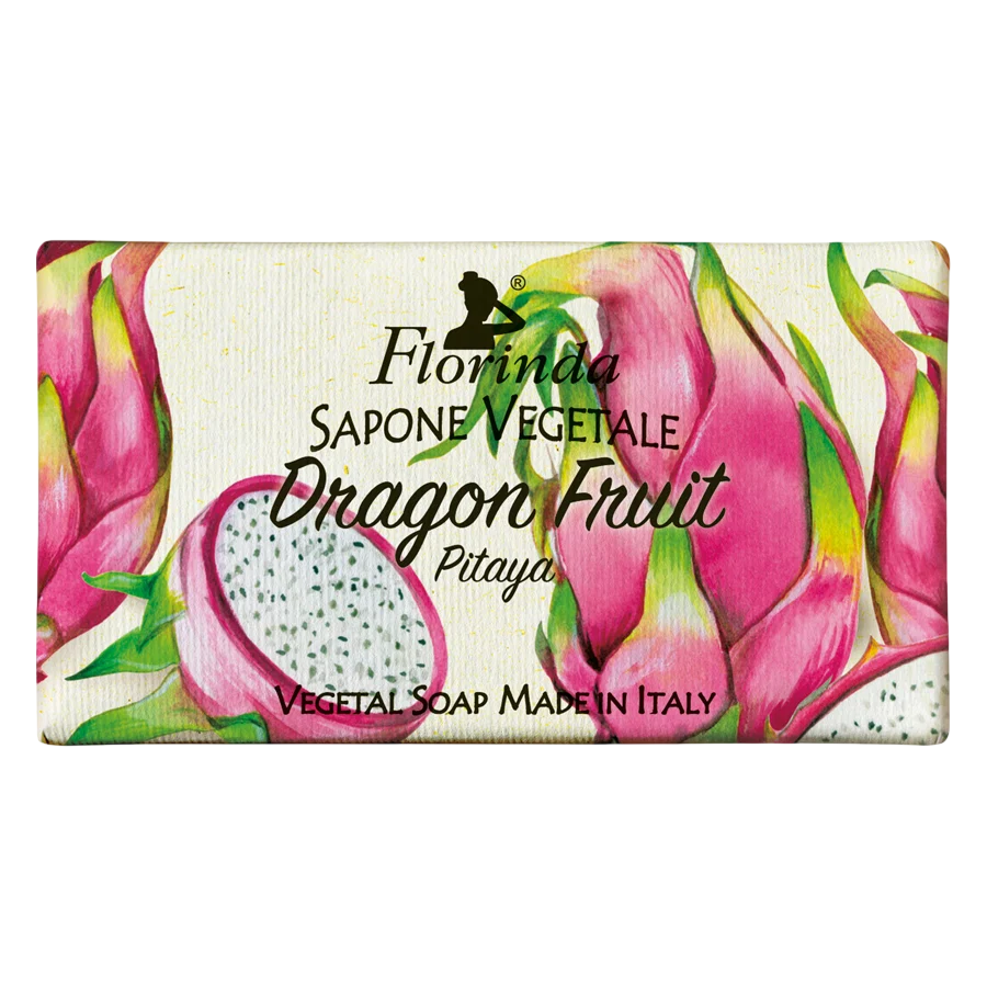 Florinda, Dragon Fruit, Vegan, Hydrating & Cleansing, Fruchtig, Duftende Seife, Hände & Körper, 100 g