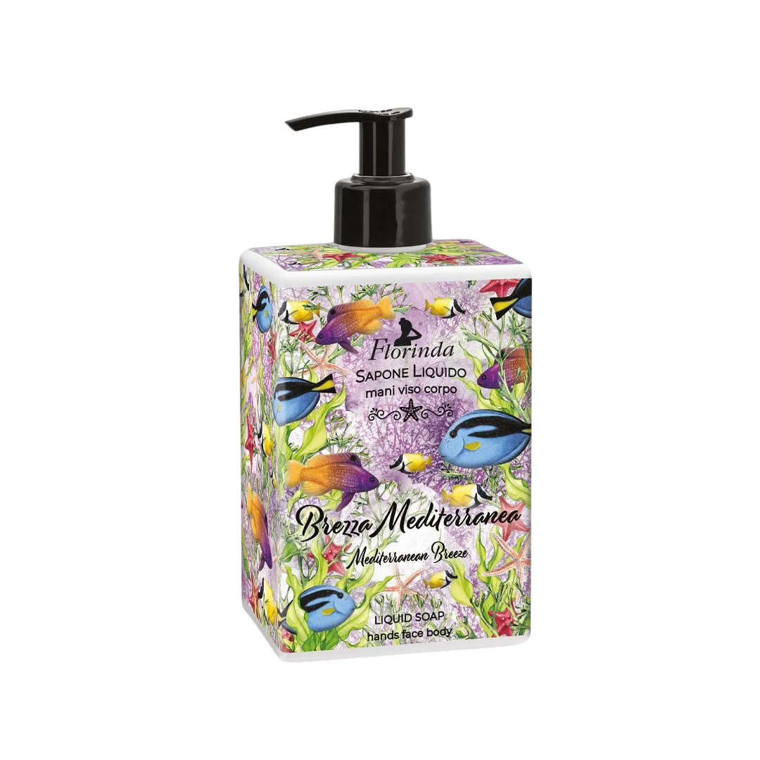 Florinda, Mediterranean Breeze, Hydratisierend, Flüssigseife, Hands & Face & Body, 500 ml
