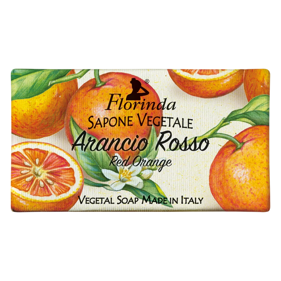 Florinda, Red Orange, Vegan, Hydratisierend, Duftende Seife, Körper, 100 g