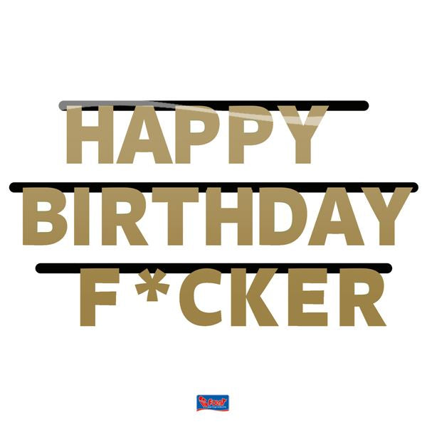 Folat Geburtstagsbanner – 3m Länge, Lustige Erwachsene Partydeko - Fasnacht24.ch