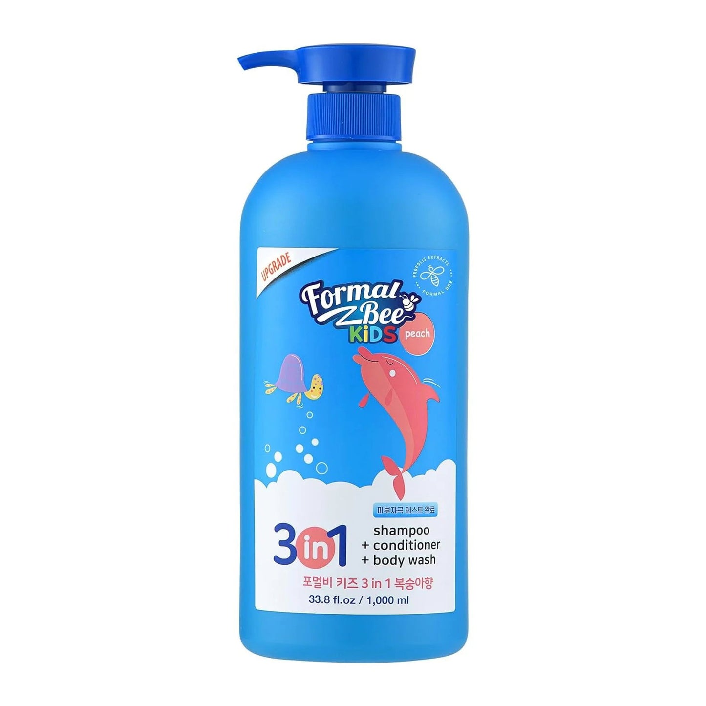 Formal Bee, 3in1 Peach, Haarshampoo, Spülung & Duschgel 3-in-1, 1000 ml