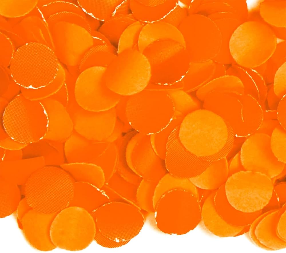 1 KG Beutel mit leuchtend orangefarbenem Konfetti für Partys und Veranstaltungen