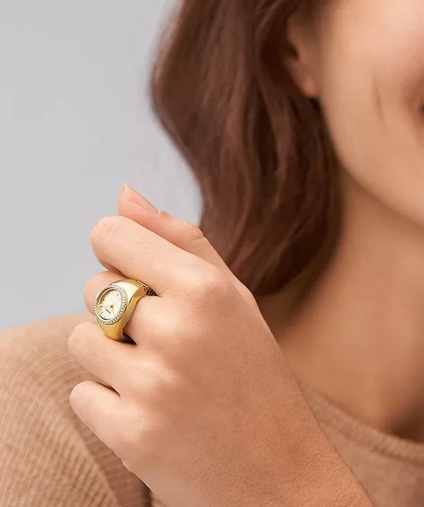 FOSSIL ES5319 Only Time - Armbanduhr 15 mm Gold ansicht-2