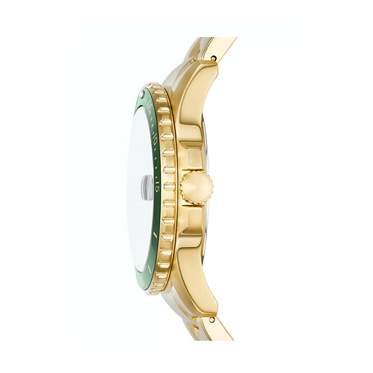 FOSSIL FS6030 Date - Armbanduhr 42 mm Gold ansicht-2