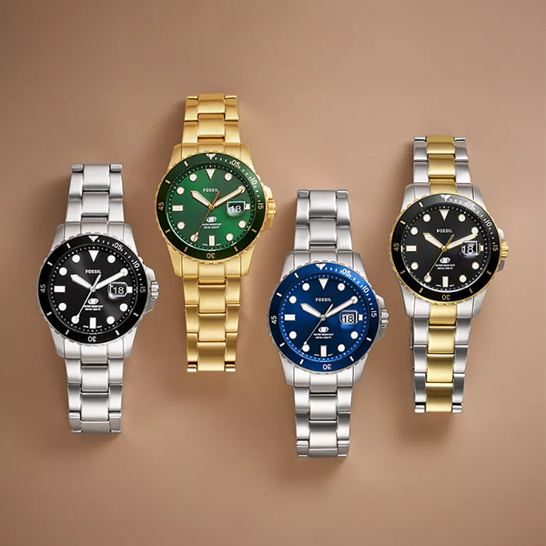 FOSSIL FS6030 Date - Armbanduhr 42 mm Gold ansicht-5