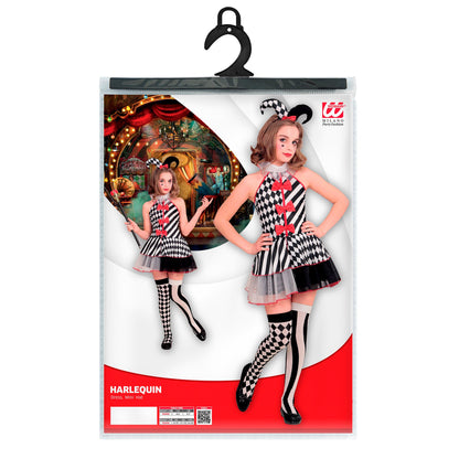 "FRÄULEIN HARLEKIN" (Kleid, Minihut) – Ansicht 4