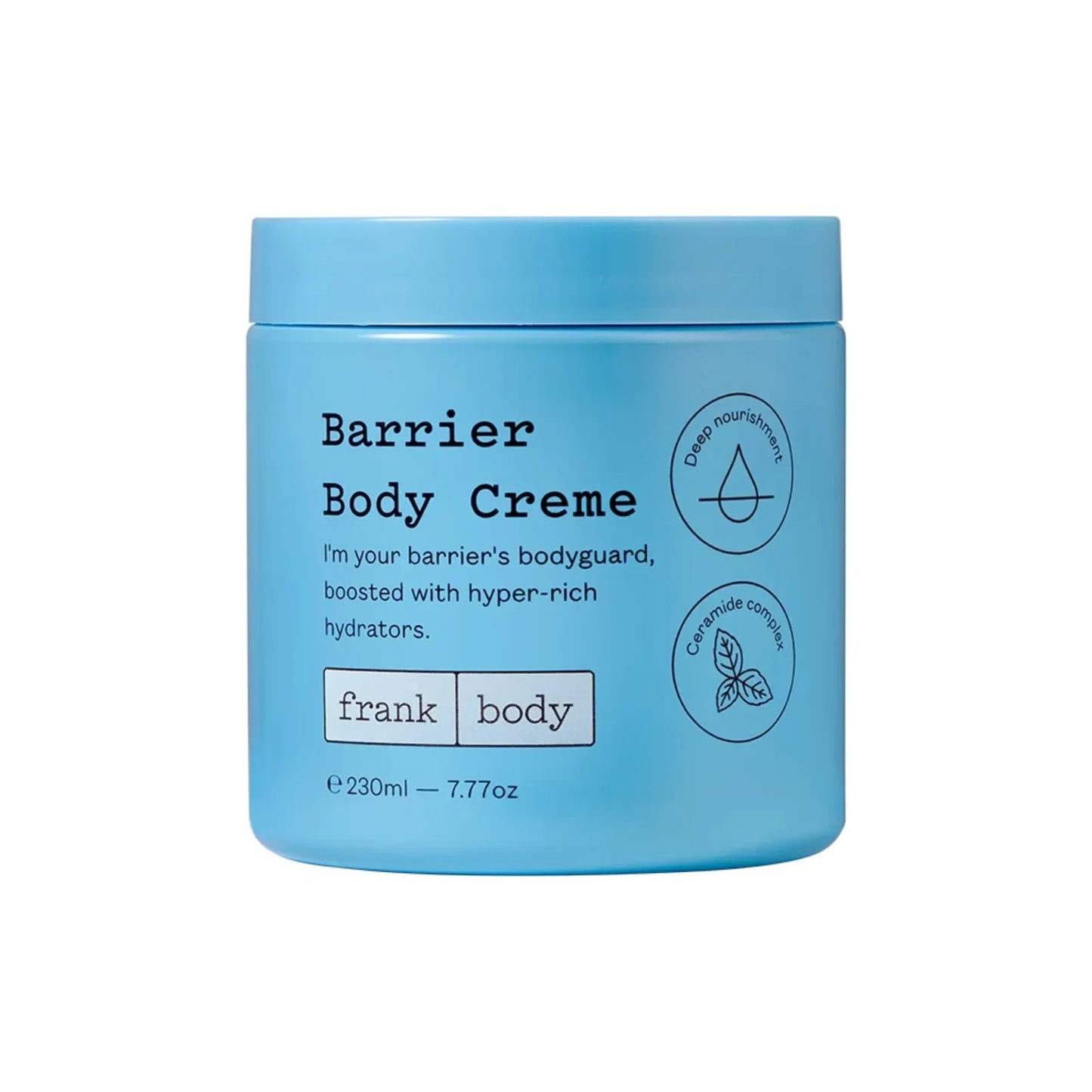 Frank Body, Barrier, Nährend, Körpercreme, 230 ml