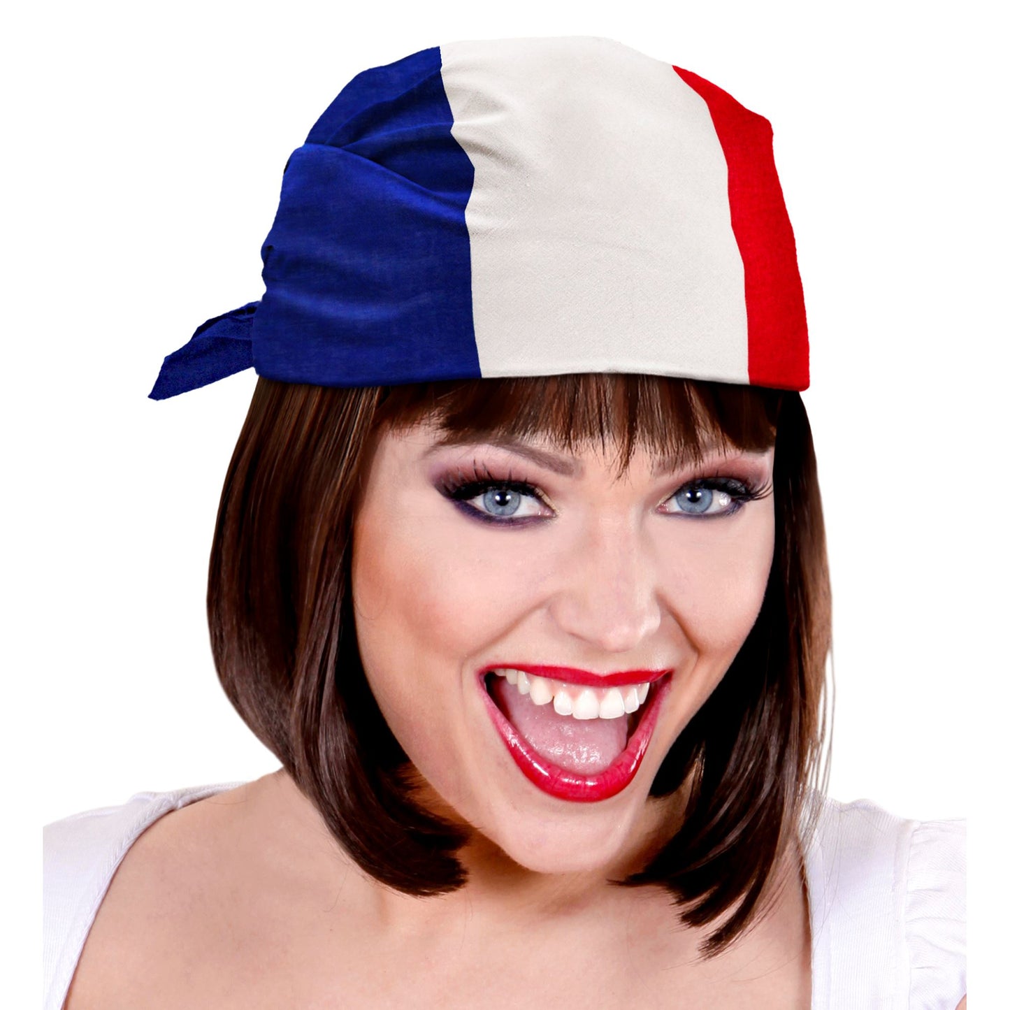 "FRANKREICH BANDANA" 55x55 cm - 100% Baumwolle – Ansicht 4
