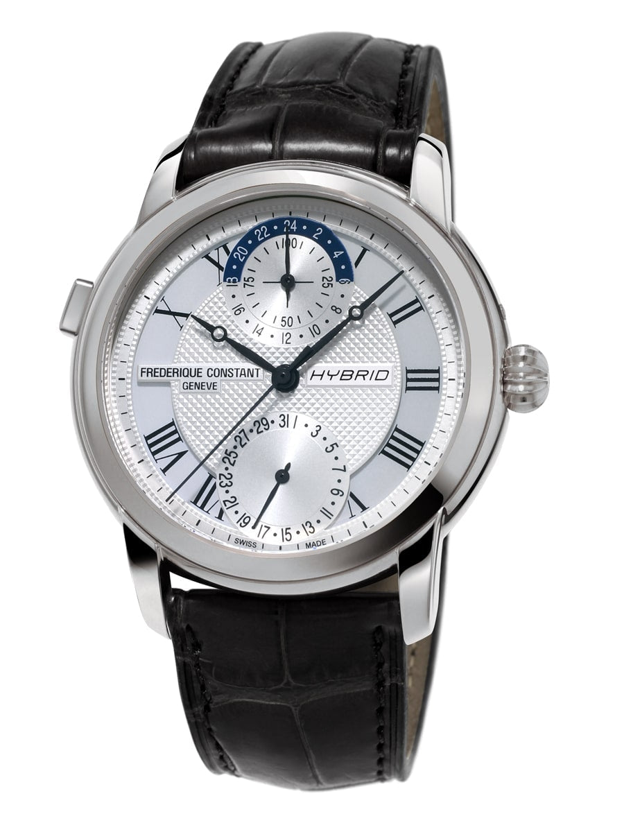 FREDERIQUE CONSTANT HYBRID MANUFACTURE Bluetooth FC-750MC4H6 Only Time Armbanduhr 42 mm Blau