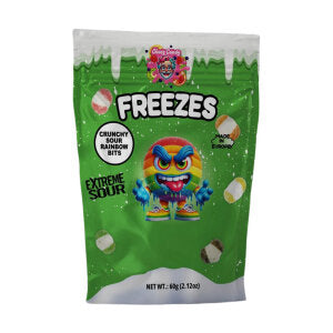 Hitschies Chaos Candy Freezes Crunchy Rainbow Bites Strong Sour 60g Beutel